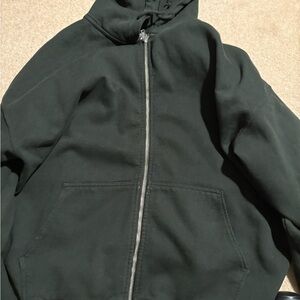 Green Zip-Up Hoodie